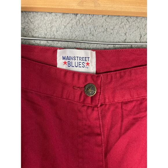 Mainstreet Blues Women's Plus Size Red Casual Pants 26W‎ - Picture 3 of 6